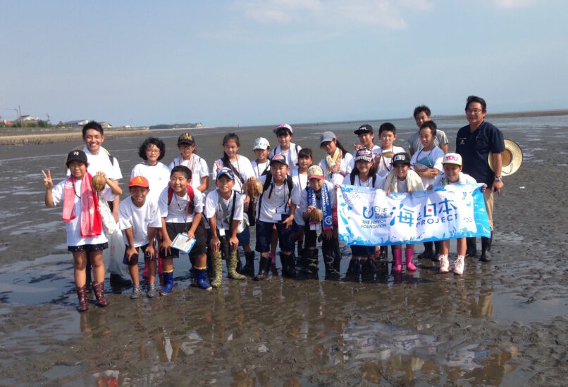 杵築市守江湾で干潟の大切さを勉強しました　