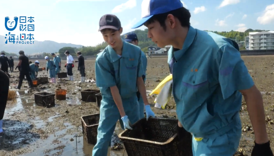 大分県アサリ復活への取組み（県立海洋科学高校）